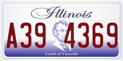 IL license plate A394369