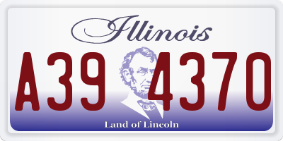 IL license plate A394370