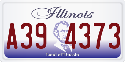 IL license plate A394373