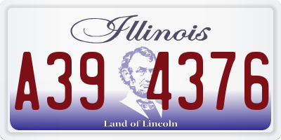 IL license plate A394376