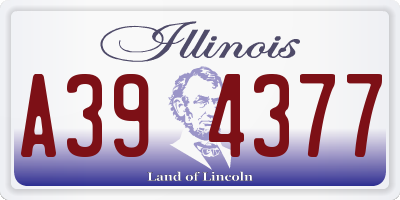 IL license plate A394377