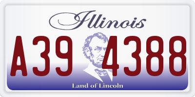 IL license plate A394388