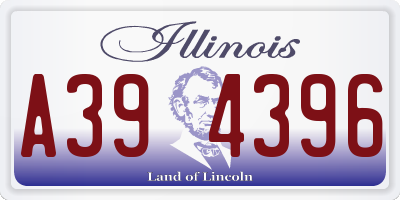 IL license plate A394396