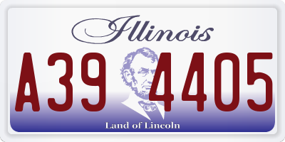 IL license plate A394405
