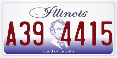 IL license plate A394415