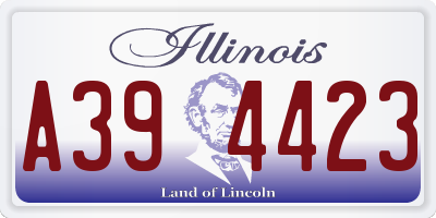 IL license plate A394423