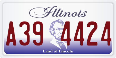IL license plate A394424