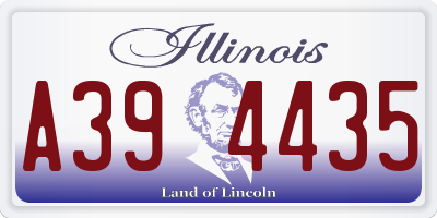 IL license plate A394435