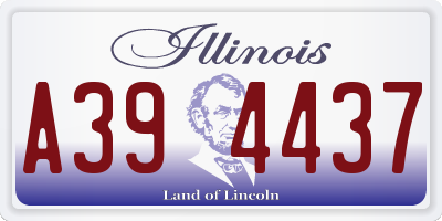 IL license plate A394437