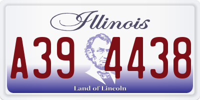 IL license plate A394438