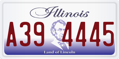 IL license plate A394445