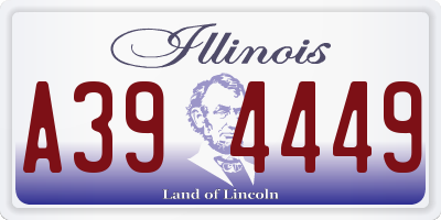 IL license plate A394449