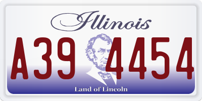 IL license plate A394454