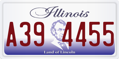 IL license plate A394455