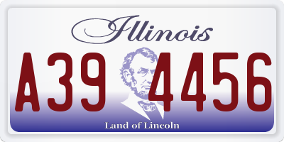 IL license plate A394456