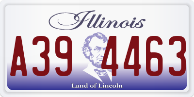 IL license plate A394463