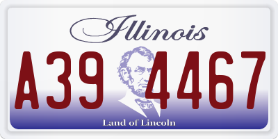IL license plate A394467