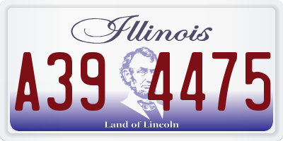 IL license plate A394475