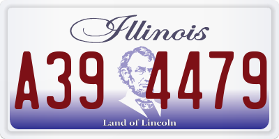 IL license plate A394479