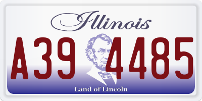 IL license plate A394485