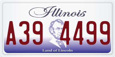 IL license plate A394499