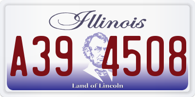 IL license plate A394508