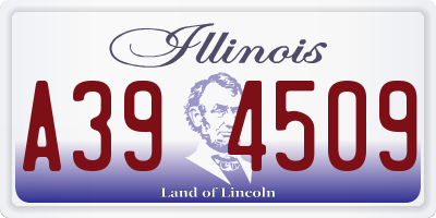 IL license plate A394509