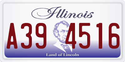 IL license plate A394516