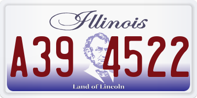 IL license plate A394522