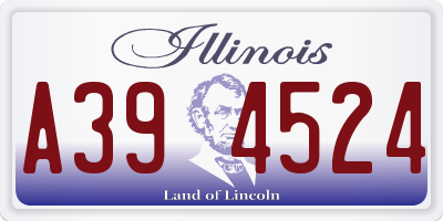 IL license plate A394524