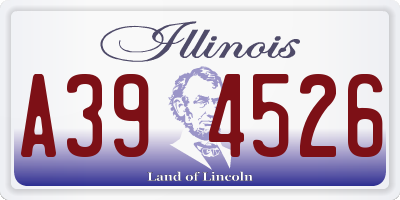 IL license plate A394526