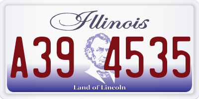 IL license plate A394535