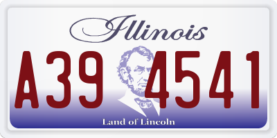 IL license plate A394541
