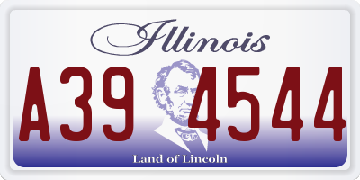 IL license plate A394544