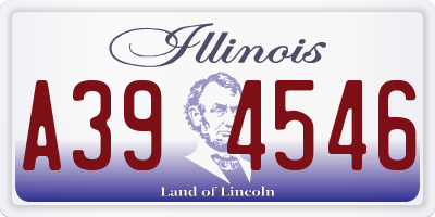 IL license plate A394546