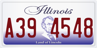 IL license plate A394548