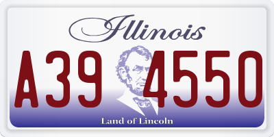 IL license plate A394550
