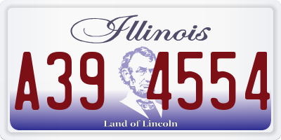 IL license plate A394554