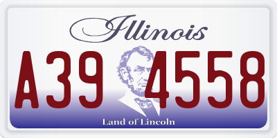 IL license plate A394558