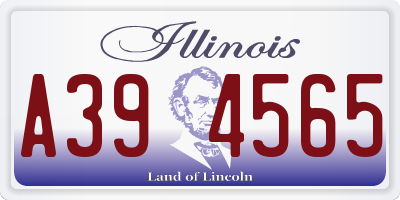 IL license plate A394565