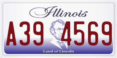IL license plate A394569