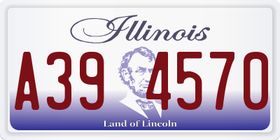 IL license plate A394570