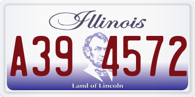 IL license plate A394572