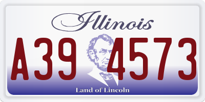 IL license plate A394573