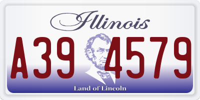 IL license plate A394579