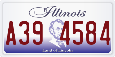 IL license plate A394584