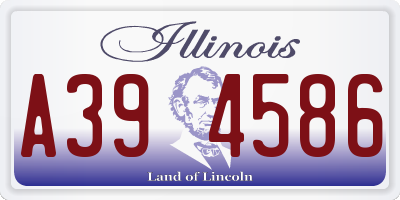 IL license plate A394586