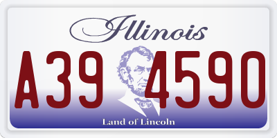 IL license plate A394590