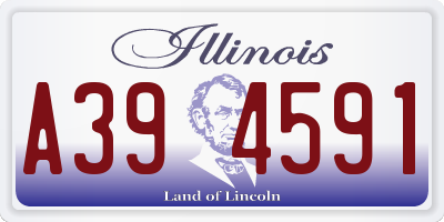 IL license plate A394591