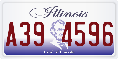 IL license plate A394596